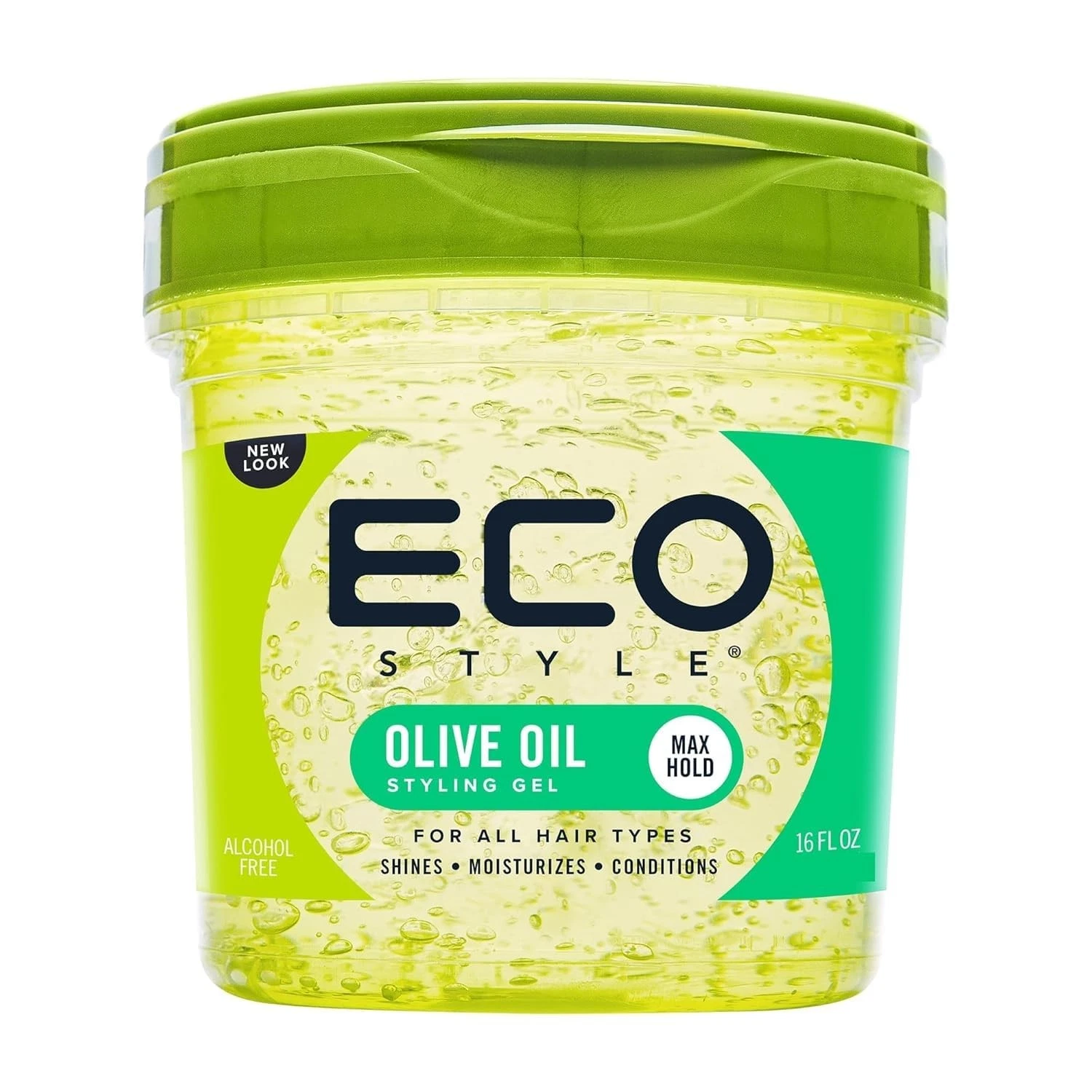Eco Style Olive Oil Hair Styling Gel Moisture Superior Hold 16oz